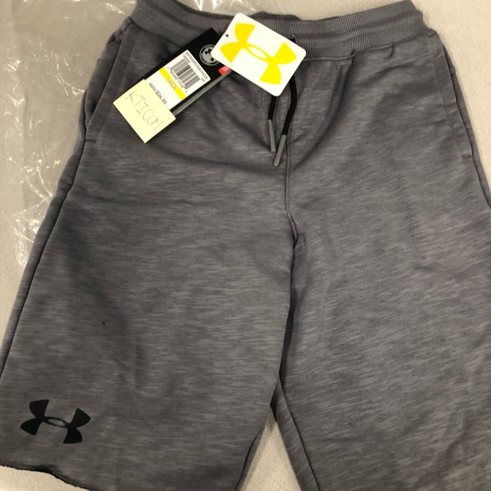 New Under Armour Big Boys Soft French Terry Shorts